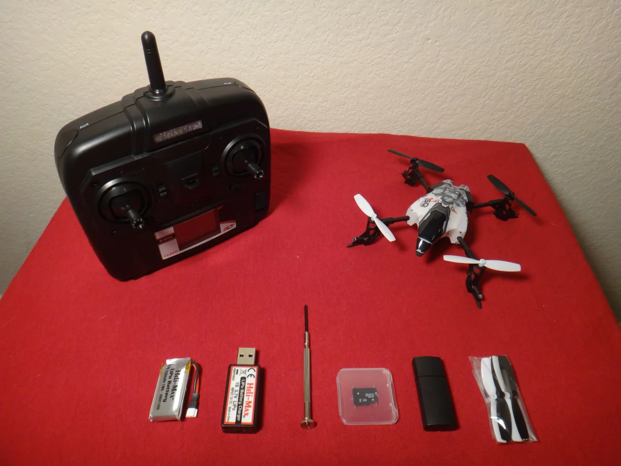 The ready-to-fly model of the 1SQ V-Cam costs US$129.99 and comes with everything you need to get it into the air