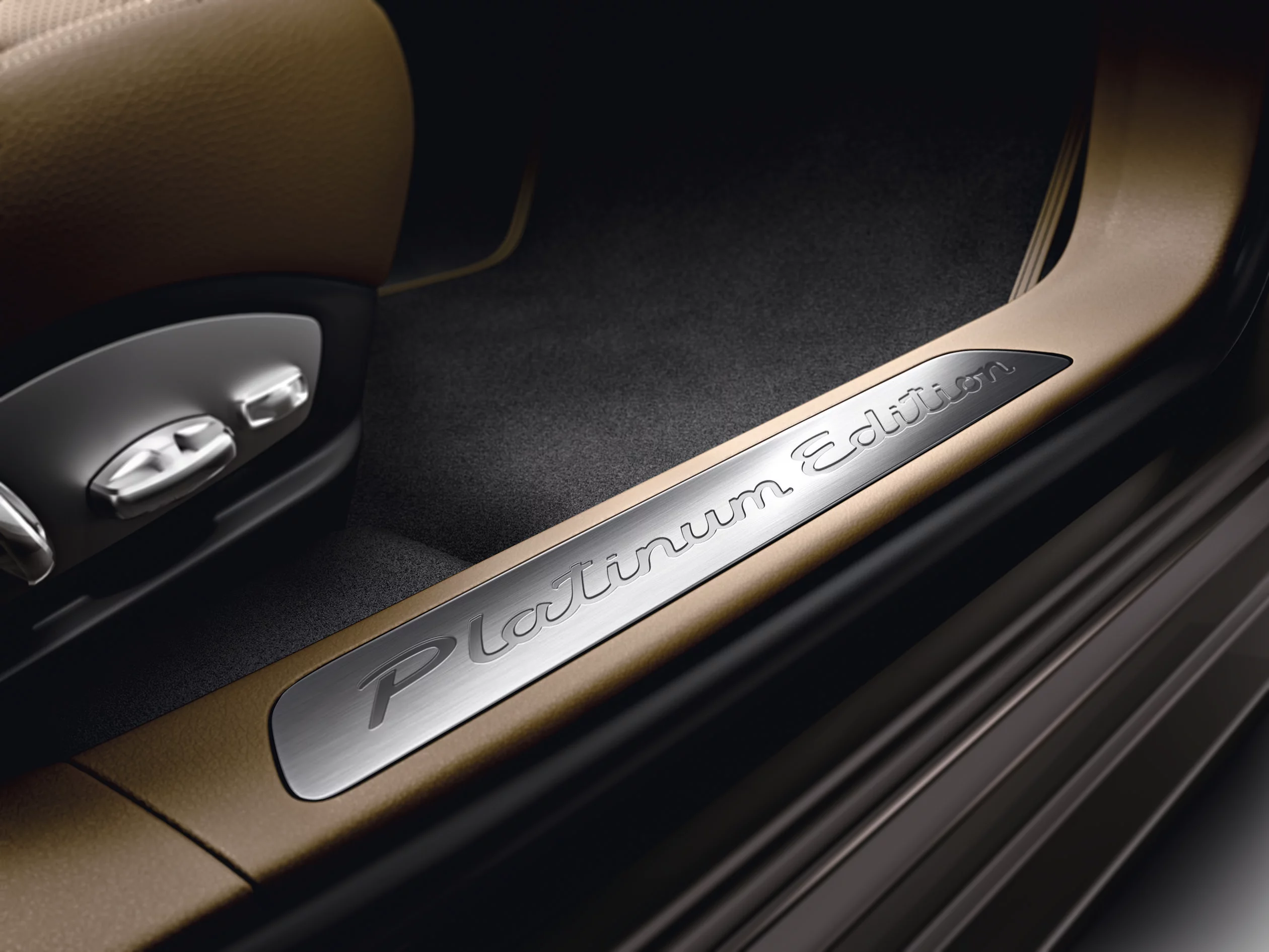 Porsche Panamera Platinum Edition front door strips