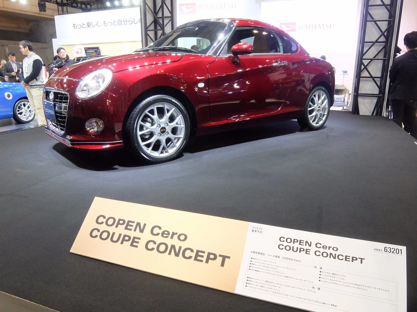 The plan for the Daihatsu COPEN Cero Coupe concept is to extend the range of body styles possible