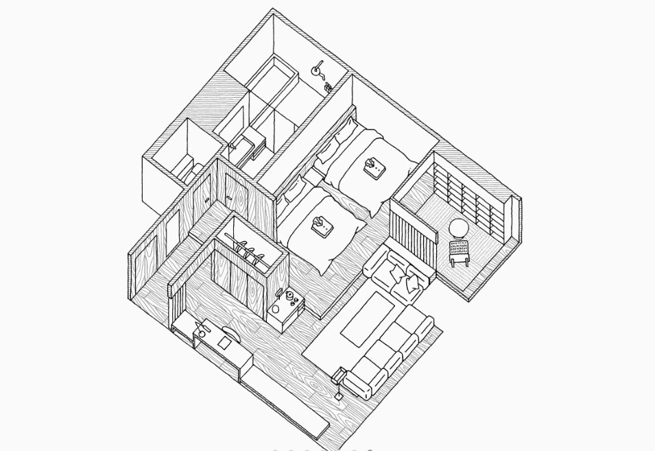 Muji Hotel room Type I