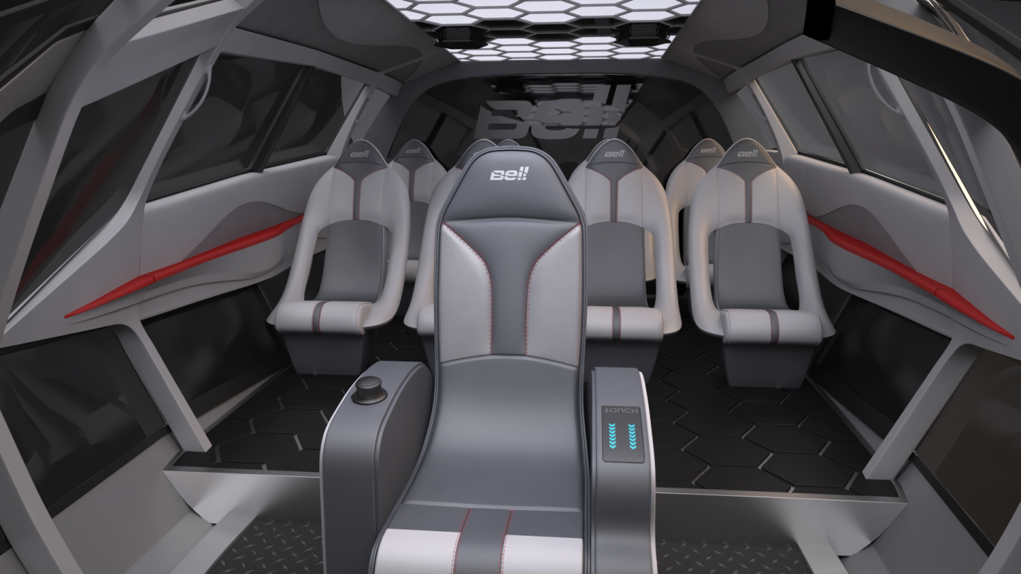 The Bell FCX-001 carries six passengers