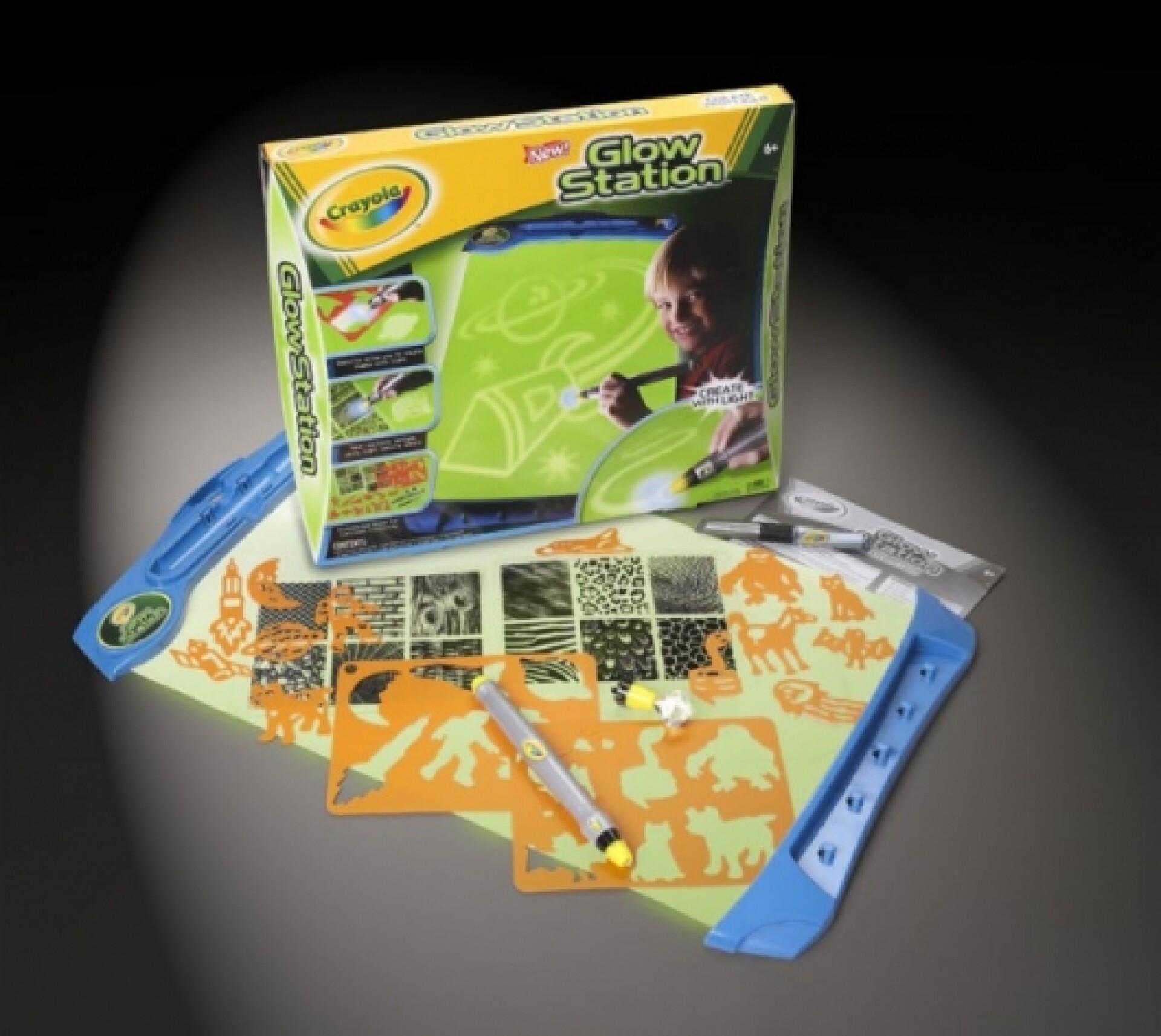 Lights out Crayola glow station