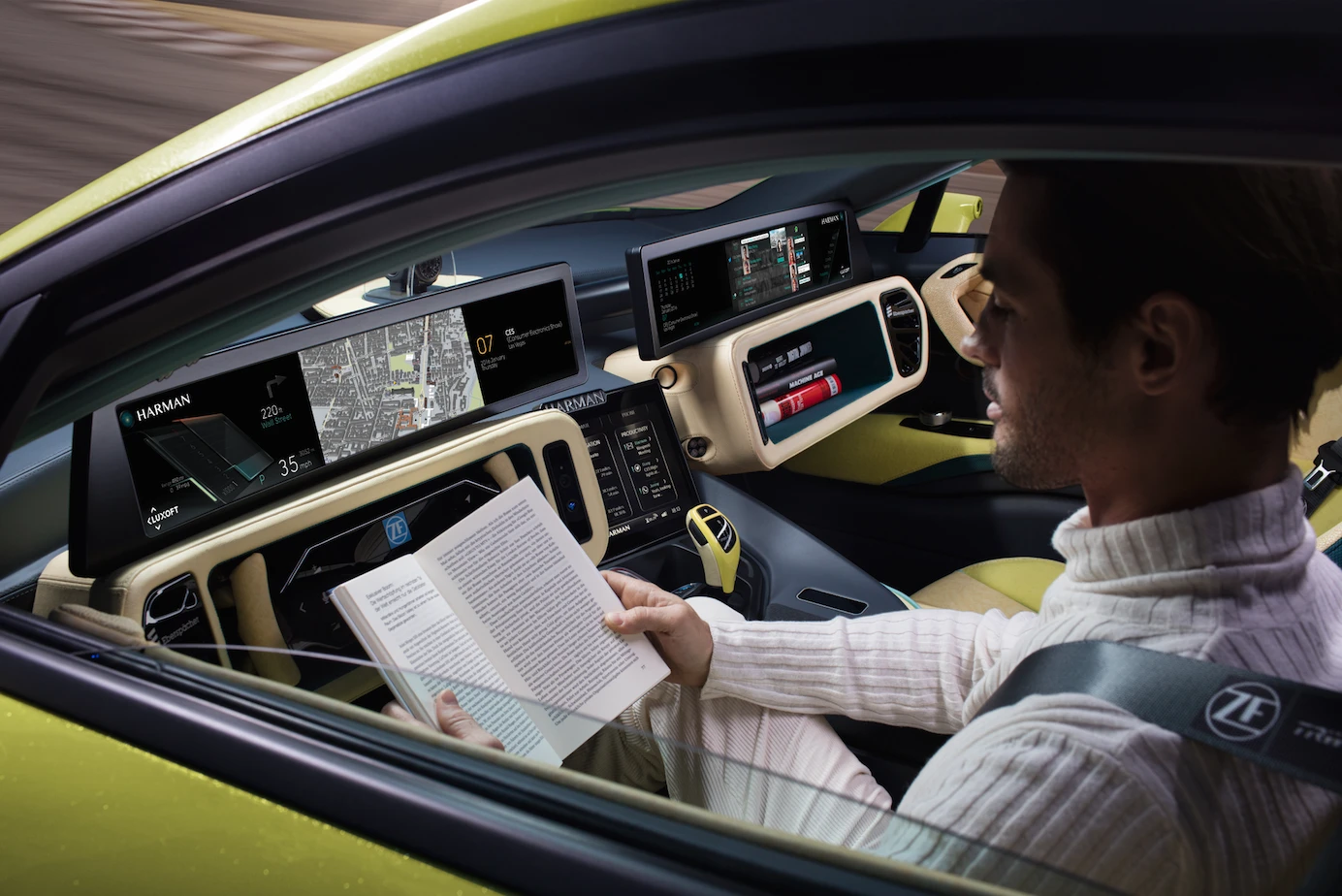 A little in-car free time for reading