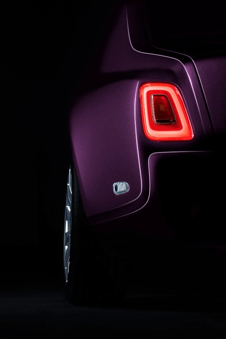 The rear end of the new Phantom is more dramatic than the outgoing car