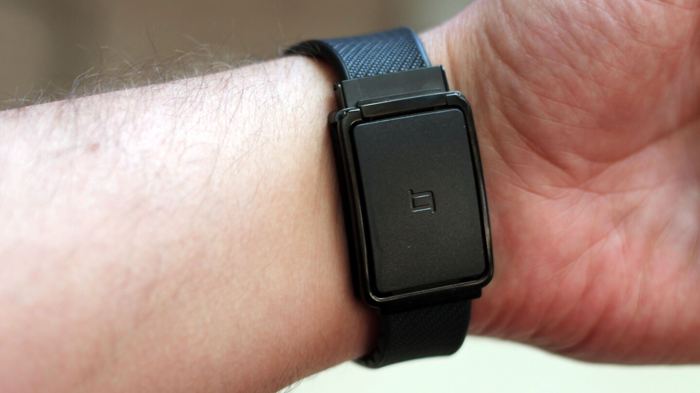 Once you cut (yes, cut) the band to fit, you have a custom form-fitting smartwatch