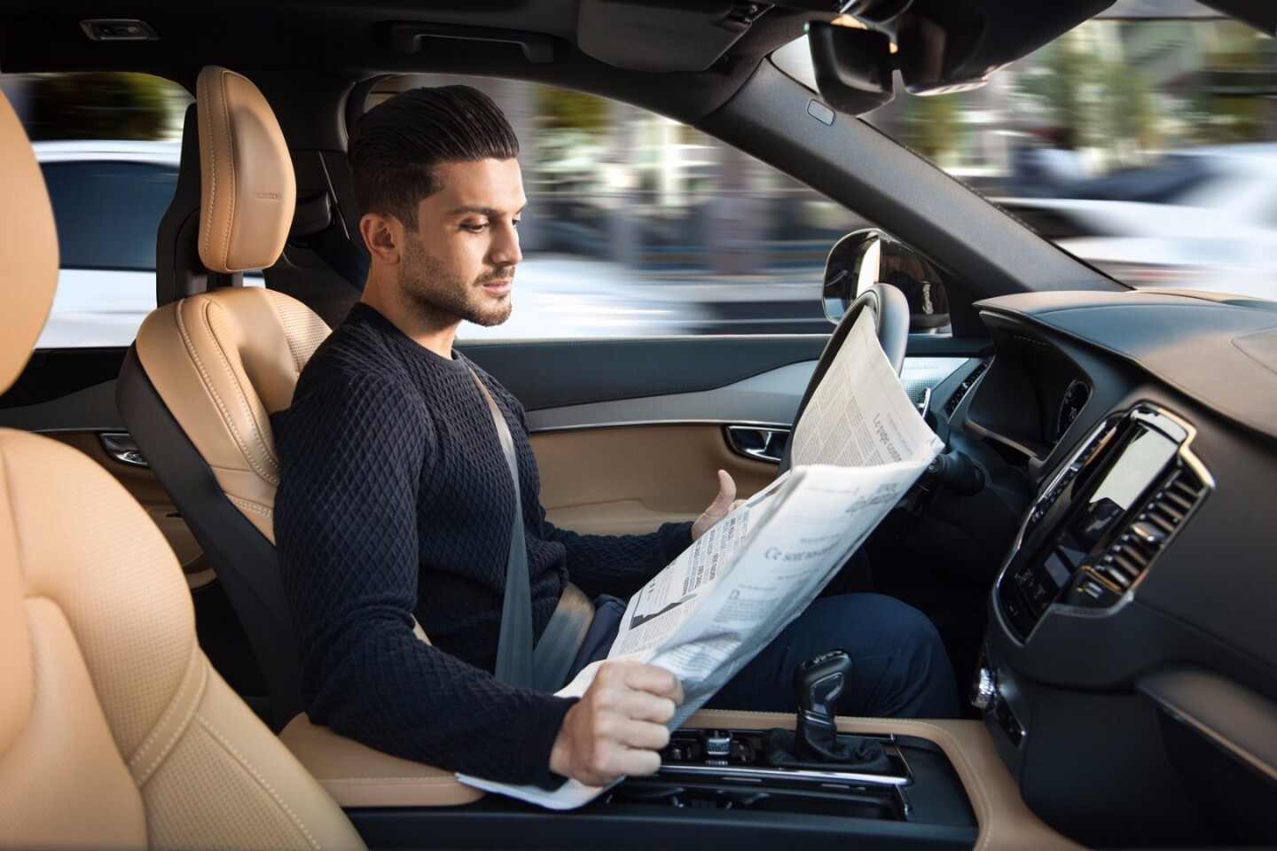 Volvo says it believes the introduction autonomous cars will "revolutionize" Britain's roads