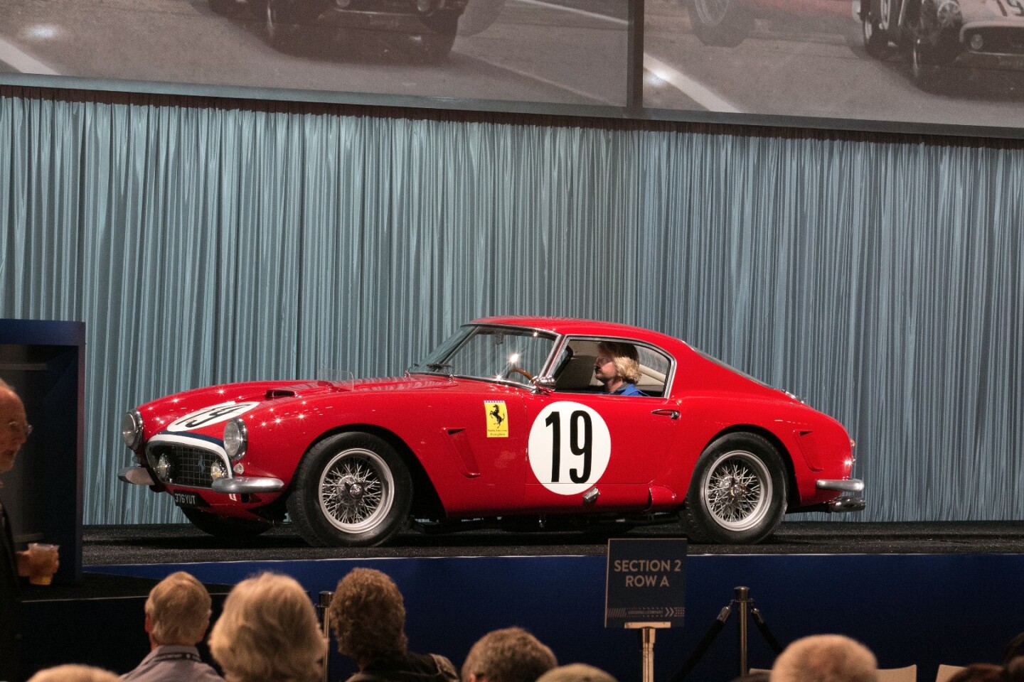 This 1960 Ferrari 250GT SWB Competizione Coupe was one of the first Competition SWB Berlinettas built, and was driven by Hugus and Pabst to seventh overall and fourth in the GT class at the 1960 24 Hours of Le Mans. It was also driven in testing by Phil Hill, Richie Ginther, and Wolfgang von Trips, so it has quite some history. The car sold at Gooding & Co's official Pebble Beach auction for $13.5 million.