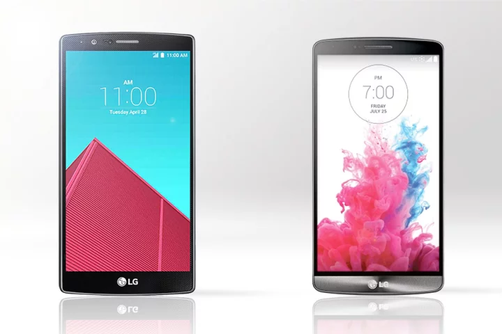 Gizmag compares the features and specs of the new LG G4 (left) and last year's LG G3