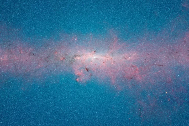 The 20-gigapixel panorama is compiled from more than 2 million individual snaps (Image: NASA/JPL-Caltech/GLIMPSE Team)