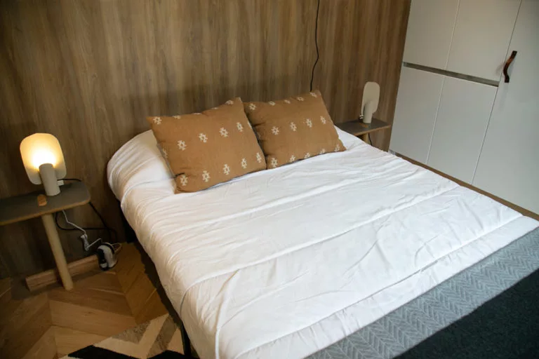 The VMD master bedroom comes fully furnished