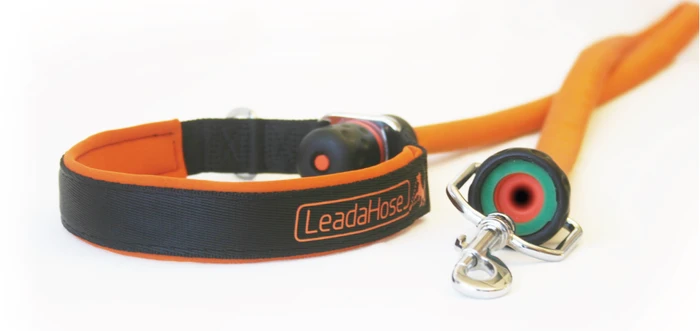 The LeadaHose aims reduce the hassle of cleaning up a muddy dog