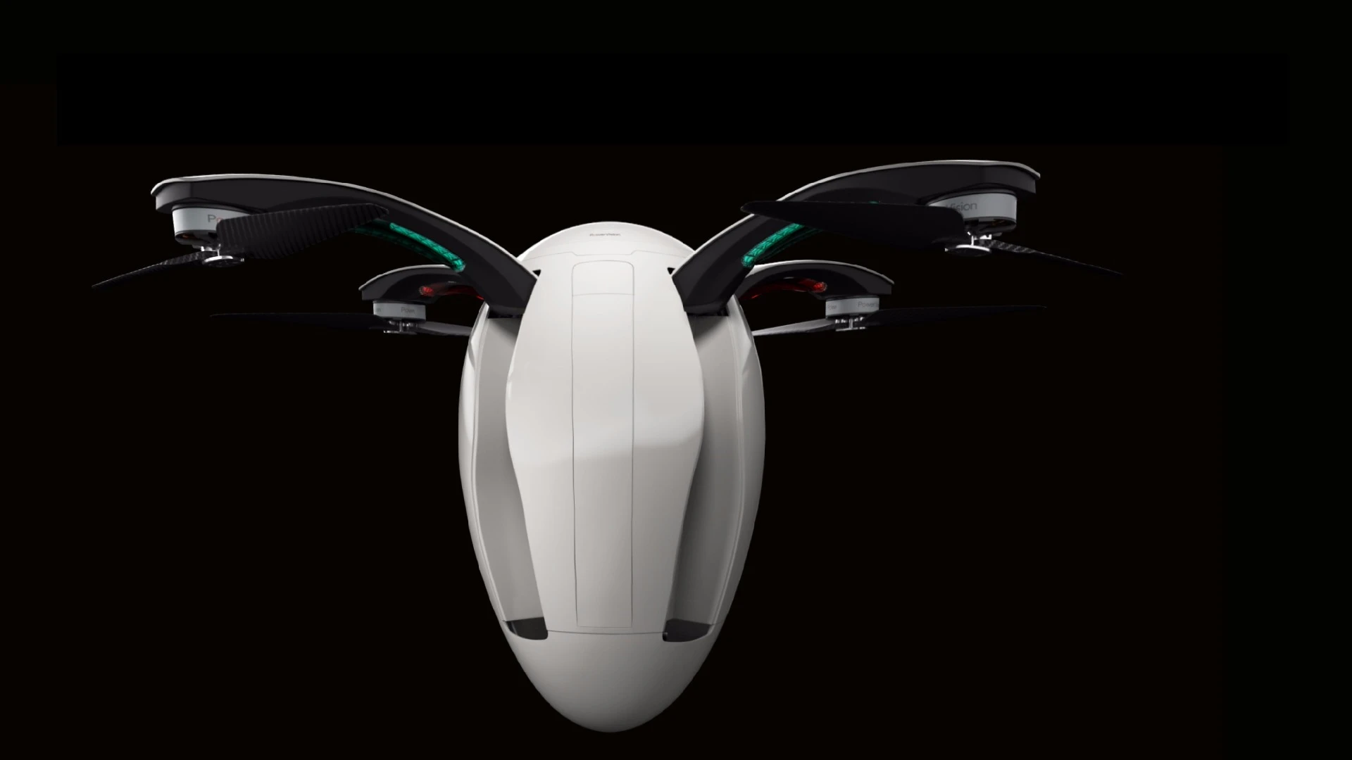 The PowerEgg unfolds to reveal a fully-functional quadcopter
