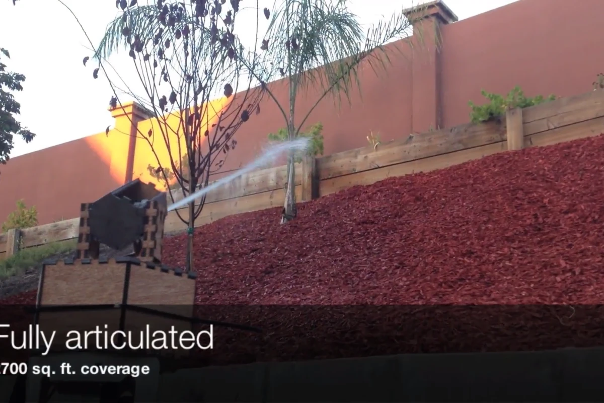 Droplet works by selectively watering the plants in your garden
