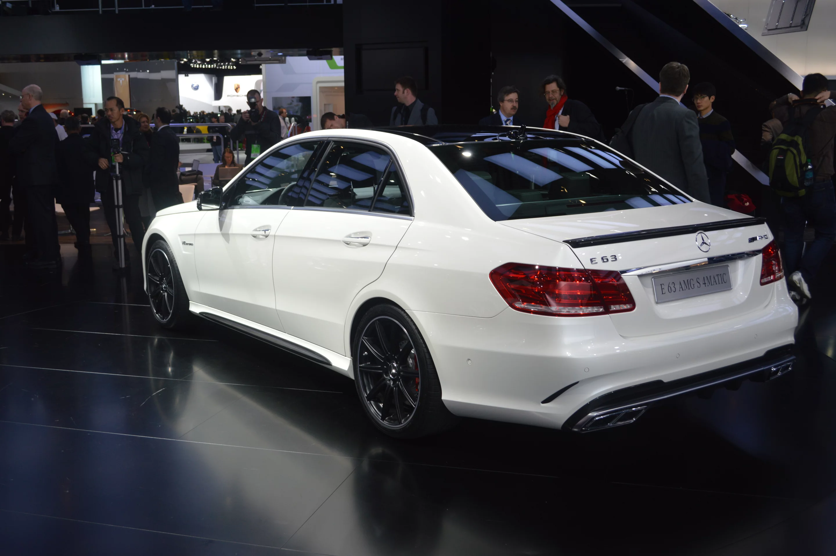 The 2014 E 63 AMG S 4MATIC puts out 577 hp
