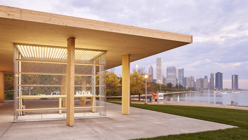 Chicago Horizon, by Guy Nordenson & Associates won the Wood in Government Buildings award