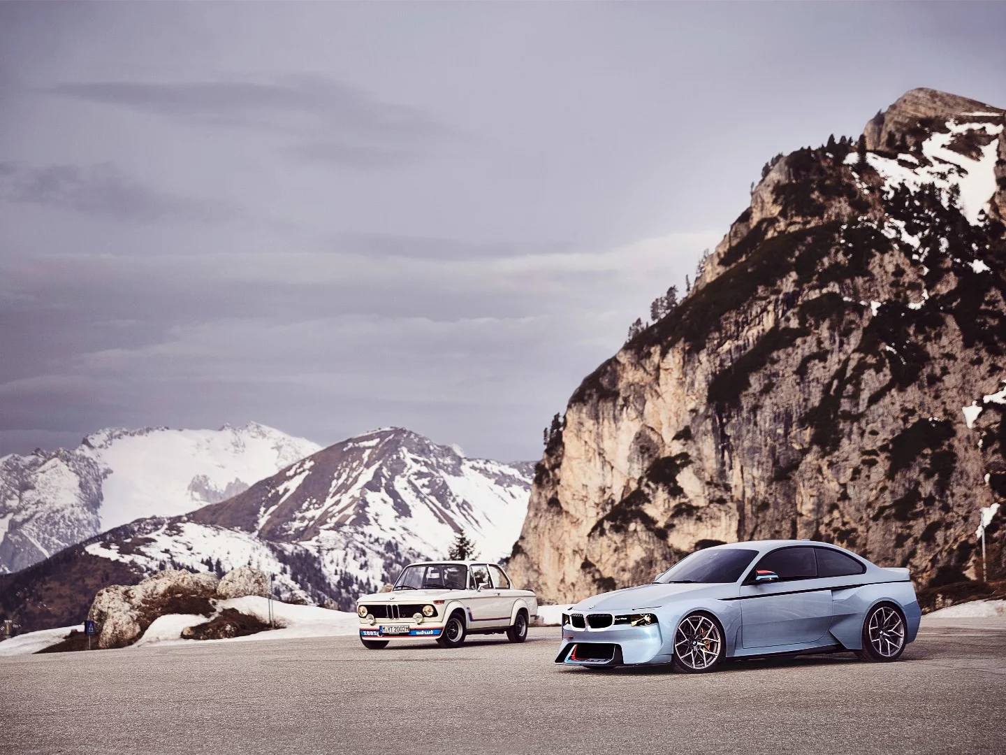 The old car and its younger brother