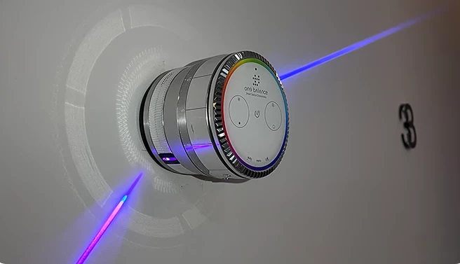 An interesting-looking device with the ability to manually alter colors and brightness