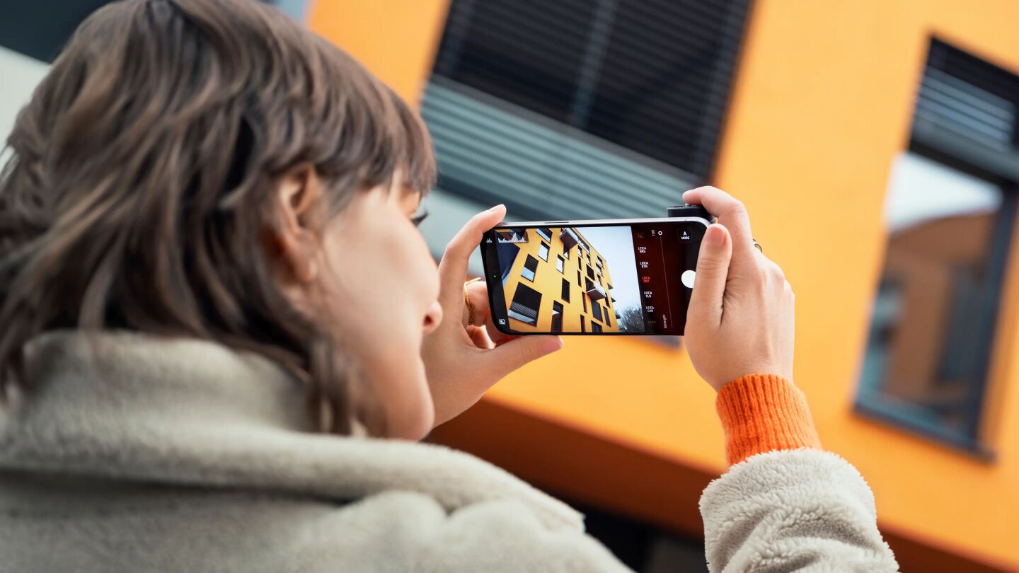The Lux Grip is designed to work with the Lux iPhone app