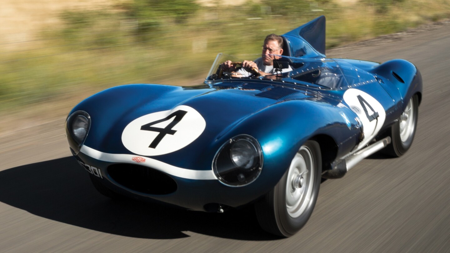 This 1955 Jaguar D-Type (chassis no. XKD 501) was the first D-Type supplied by Jaguar to a non-factory team, the famous Scottish Racing team, Ecurie Ecosse, which used it to win the 1956 24 Hours of Le Mans with drivers Ron Flockhart and Ninian Sanderson. The car spent the previous two decades in one of America's leading automotive collections prior to its sale by RM-Sothebys at Monterey, 2016 where it sold for $21,780,000 to become the most valuable British car ever to sell at auction.