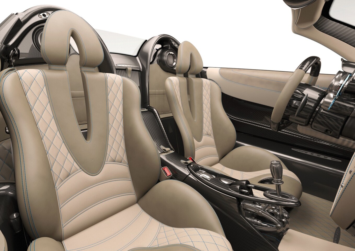Just look at the exposed gear linkage on the Huayra Roadster