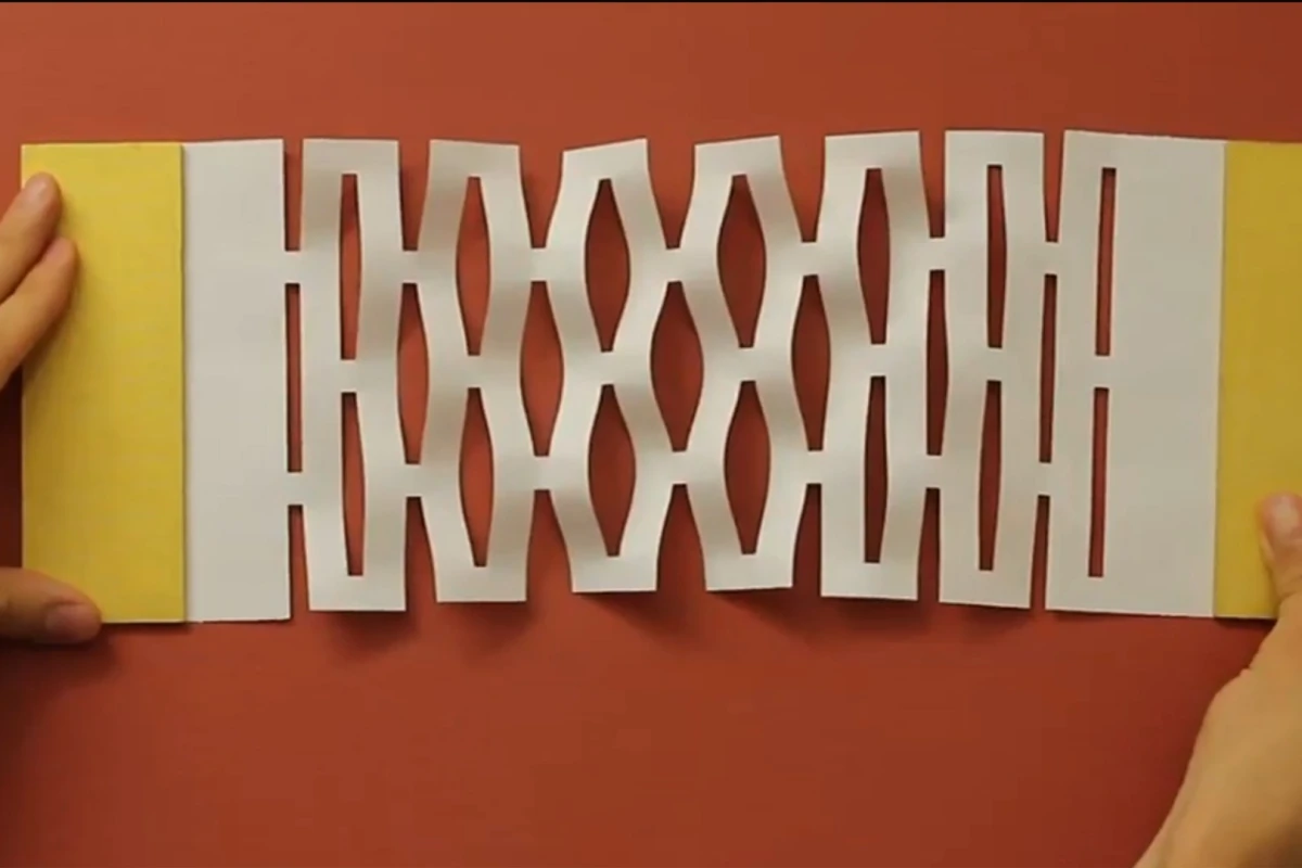After building the kirigami designs out of paper, the researchers moved on to work with one atom thick graphene