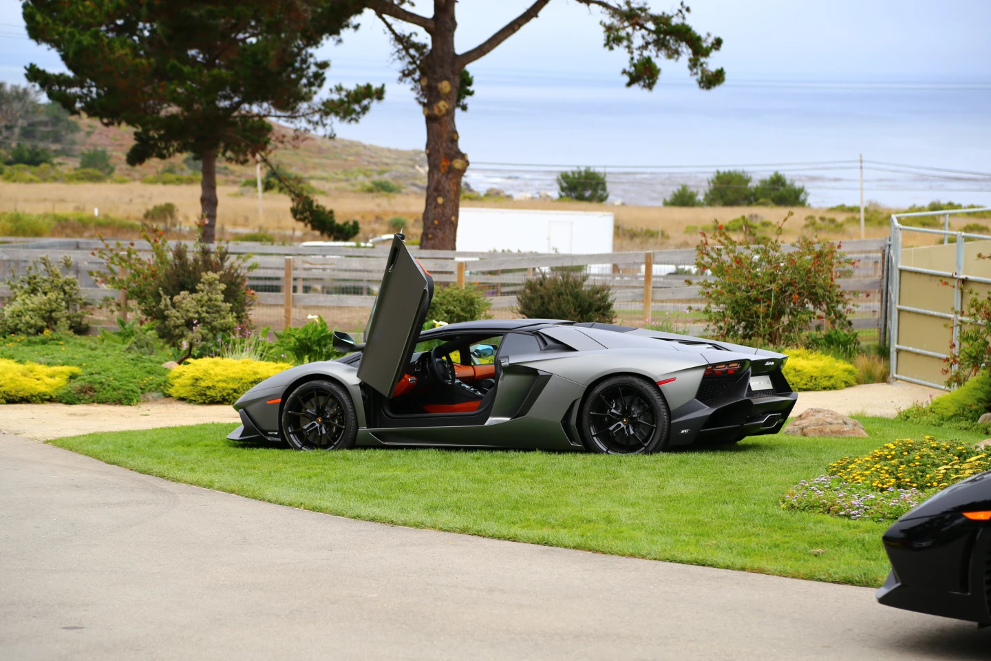 A Limited Edition 50th Anniversary Aventador in special matte finish, shod with custom wheels (Photo: Angus MacKenzie/Gizmag.com)