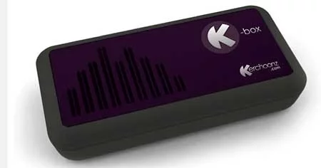 The K-box turns any flat surface into a giant speaker