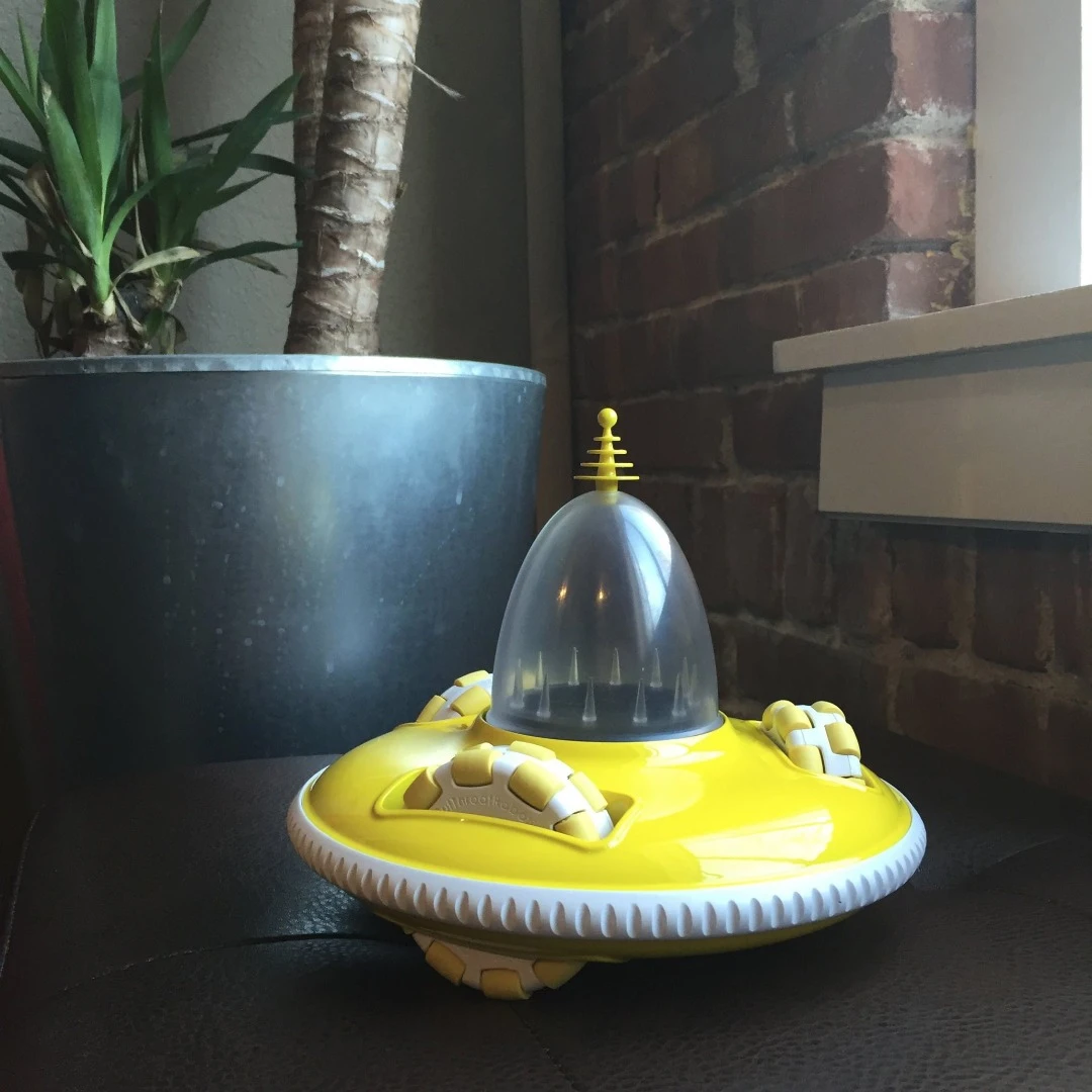 ZoZbot can be put to work in everything from lounge room floor soccer matches to table-top games of pool