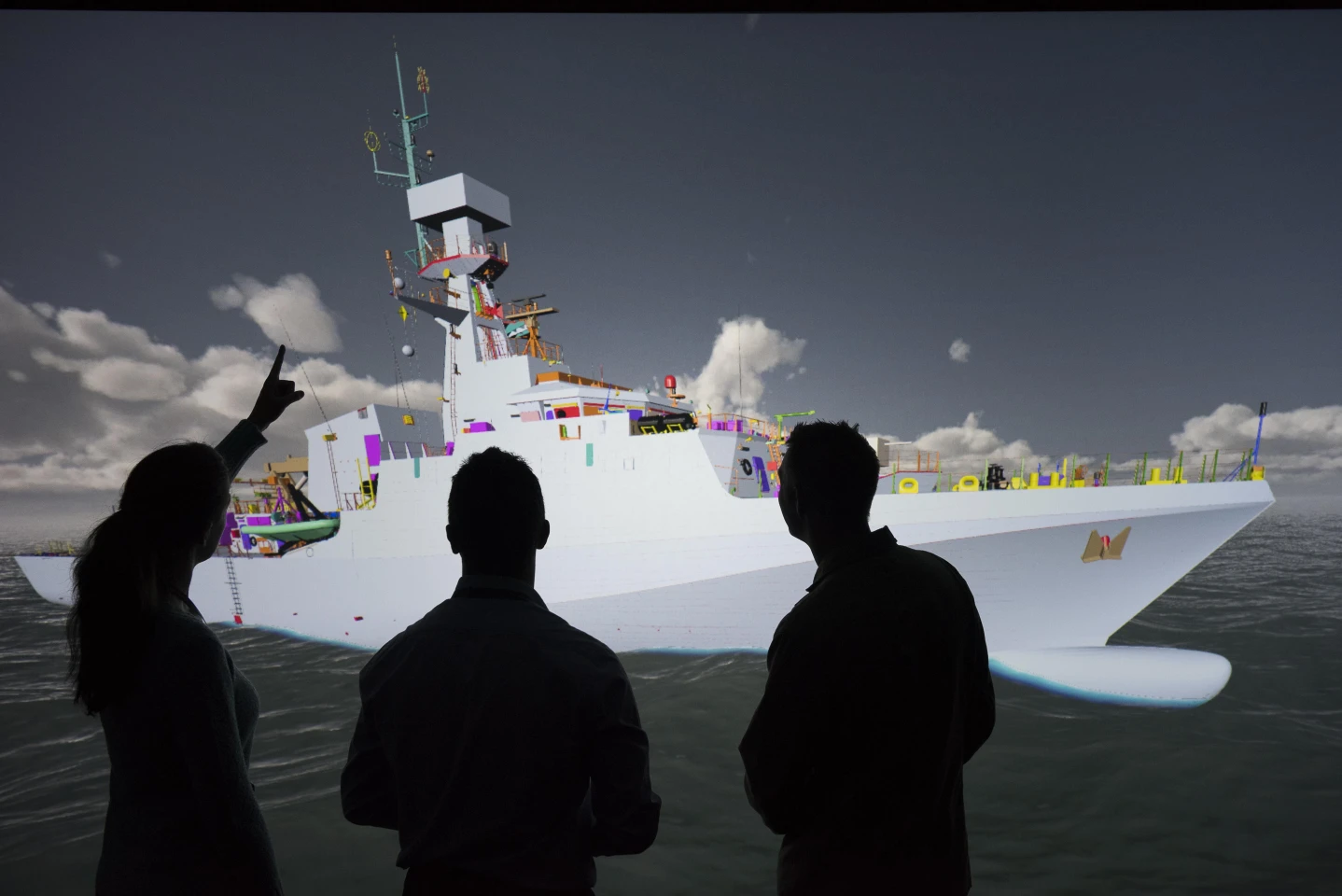 The BAE VR system allows ship designers and engineers to collaborate in a virtual, full-scale ship