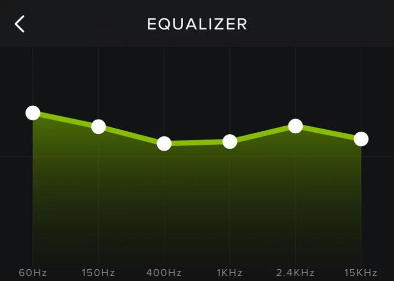 Tweak your music with the equalizer
