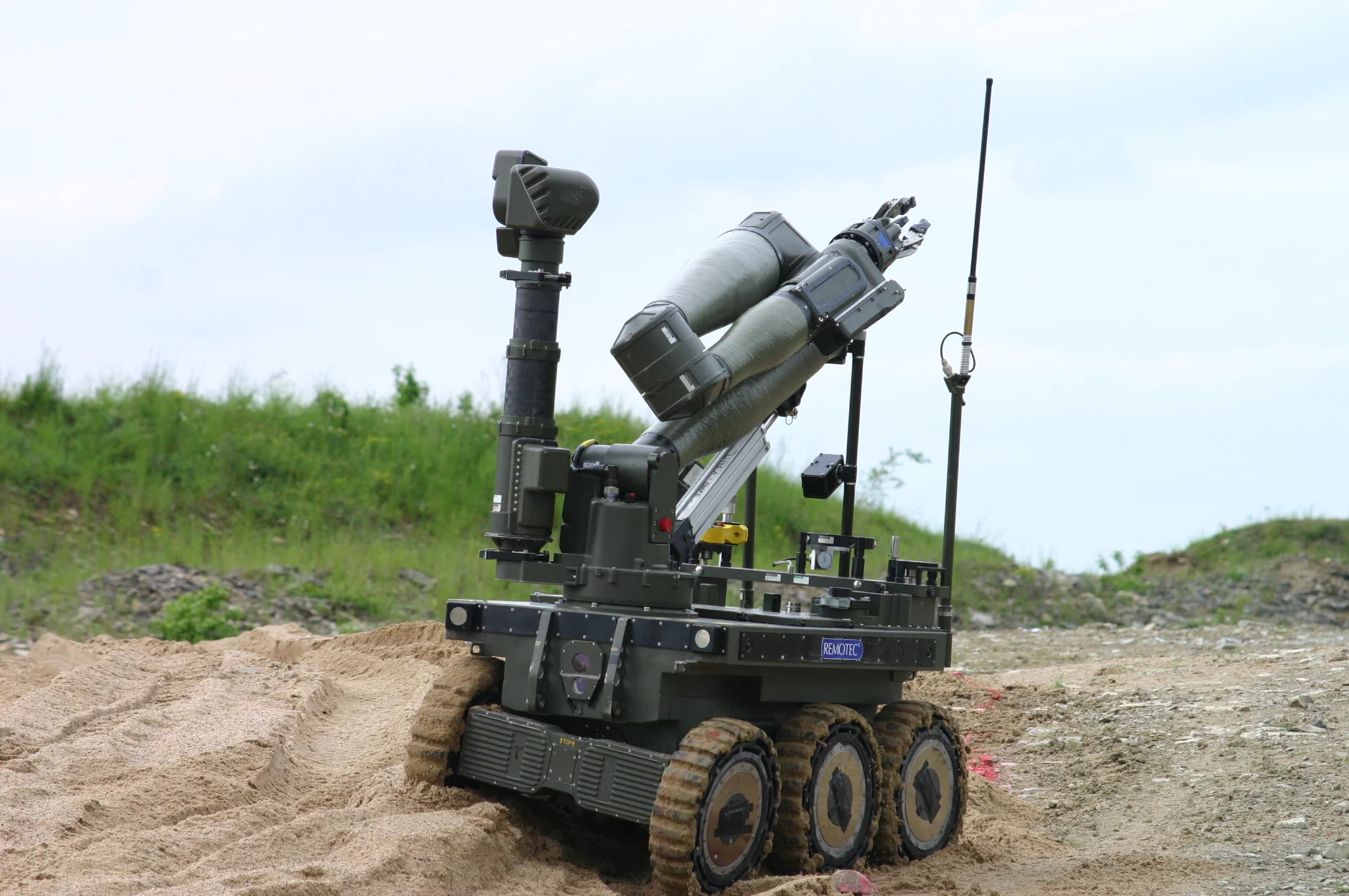 Northrop Grumman's CUTLASS UGV is designed to provide remote handling and surveillance of hazardous threats