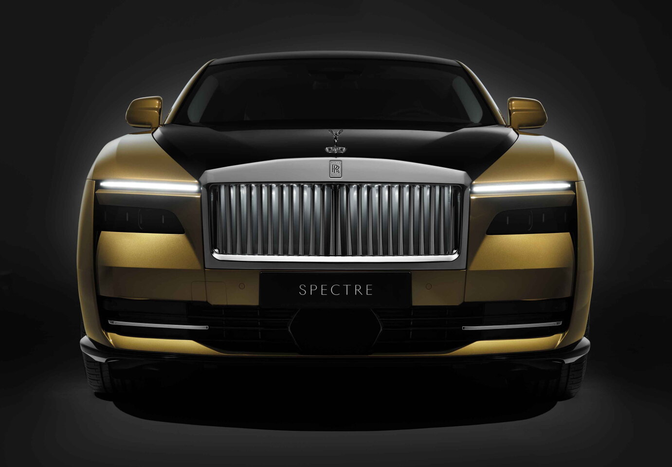 What looks like a classic vaned grille is actually more of a deflector, pushing oncoming air to the sides