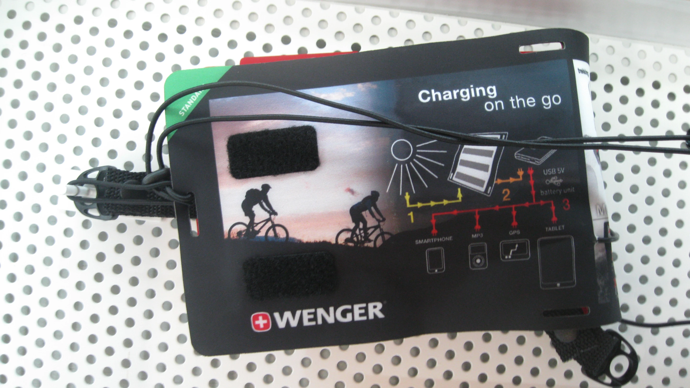 Wenger's solar chargers come in three sizes