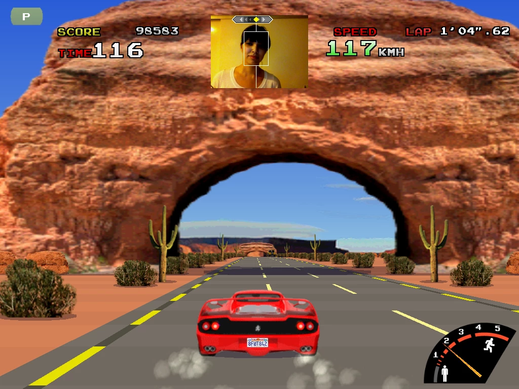 The Fit Freeway game shares more than a passing resemblance to Outrun