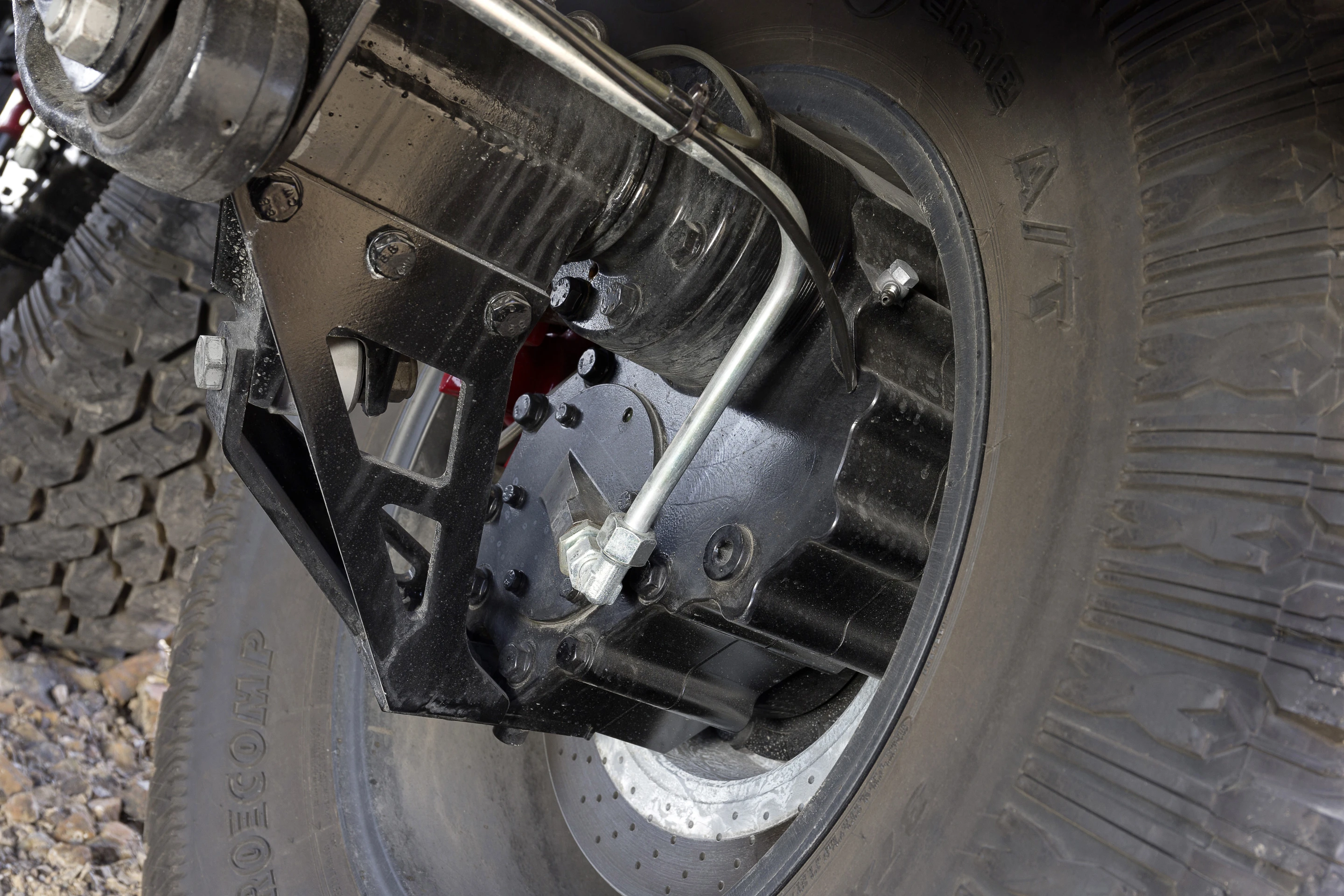 The portal axles help give the G 63 6x6 more than double the ground clearance of the production G-Class