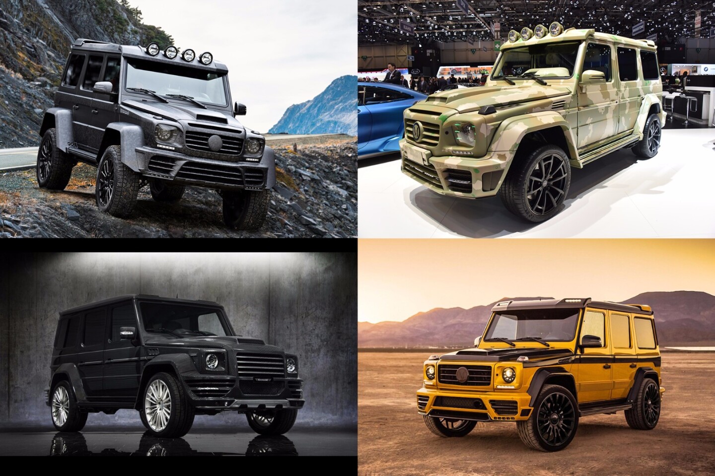 Many automotive couturiers of note will customise a G-Series for you, with the best known being Mansory. Look closely and you'll see that some of the variants come with carbon fibre body panels.
