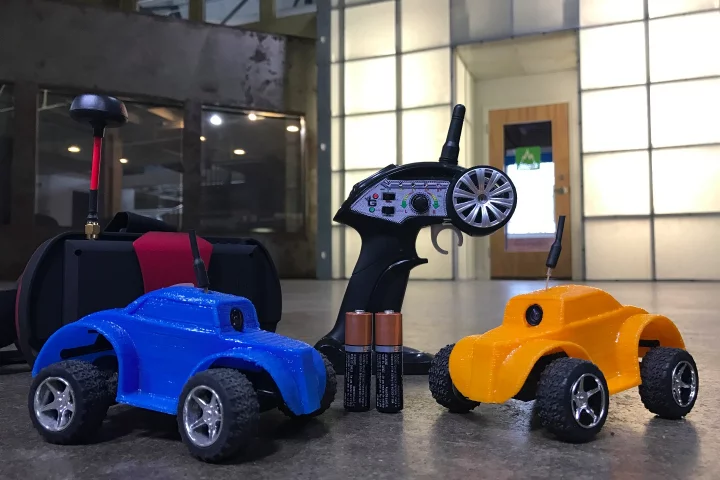Gnarly Racers, in 3D-printed prototype form