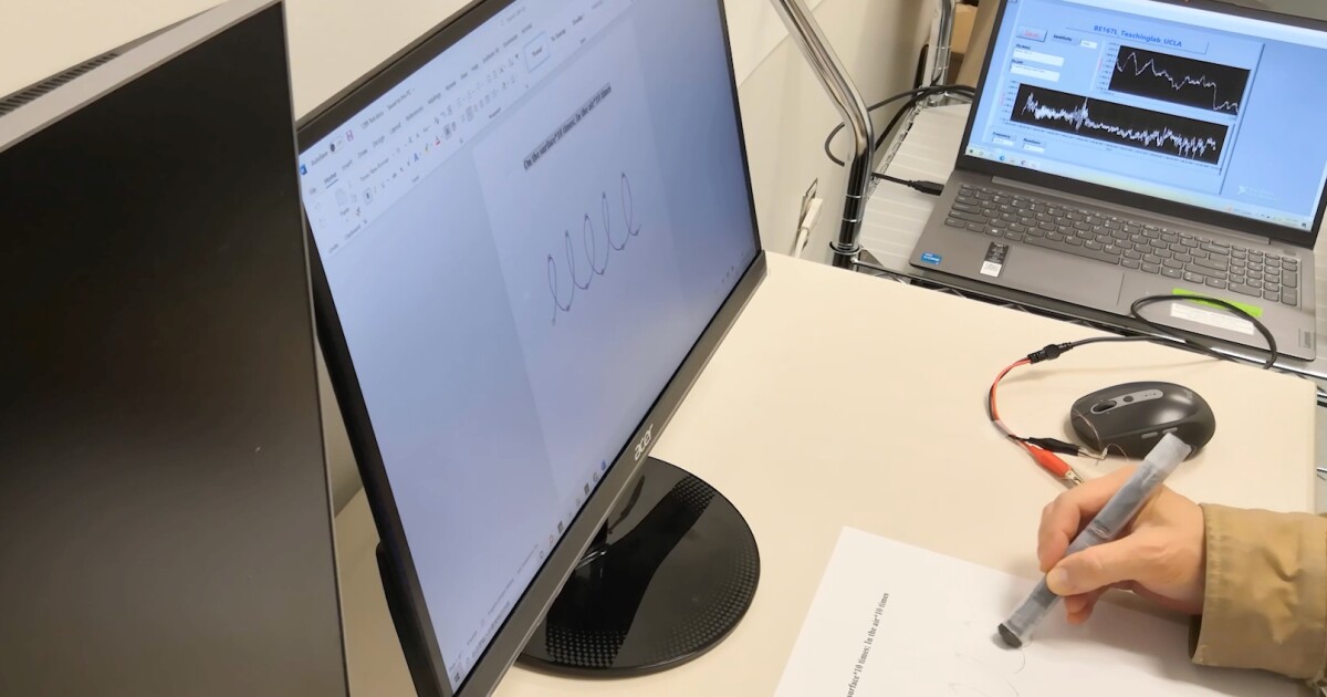 Pressure-sensitive pen detects early Parkinson’s signs Pressure-sensitive pen detects early Parkinson’s signs