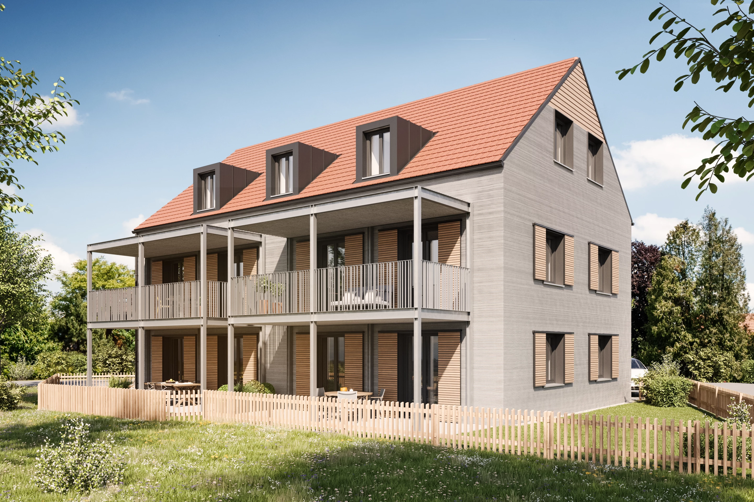 Once complete, the building will measure 380 sq m (4,090 sq ft) and include five apartments