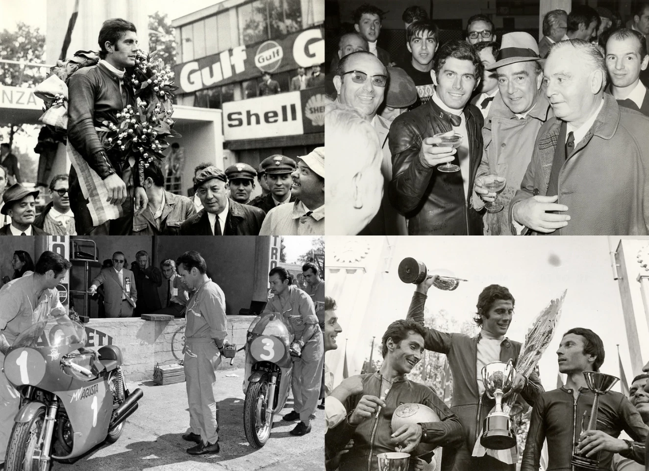 Giacomo Agostini is the name most associated with MV Agusta dominance. Ago won 122 Grands Prix and 15 World Championships titles, taking 68 wins and eight titles came in the 500cc class alone.