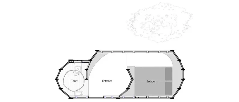 Floorplan of Shelter ByGG by Gabriela Gomes