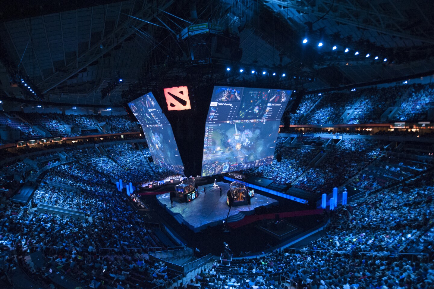 The International is a giant eSports competition with millions of dollars in prize money (Credit: zilsonzxc CC BY SA 4.0)