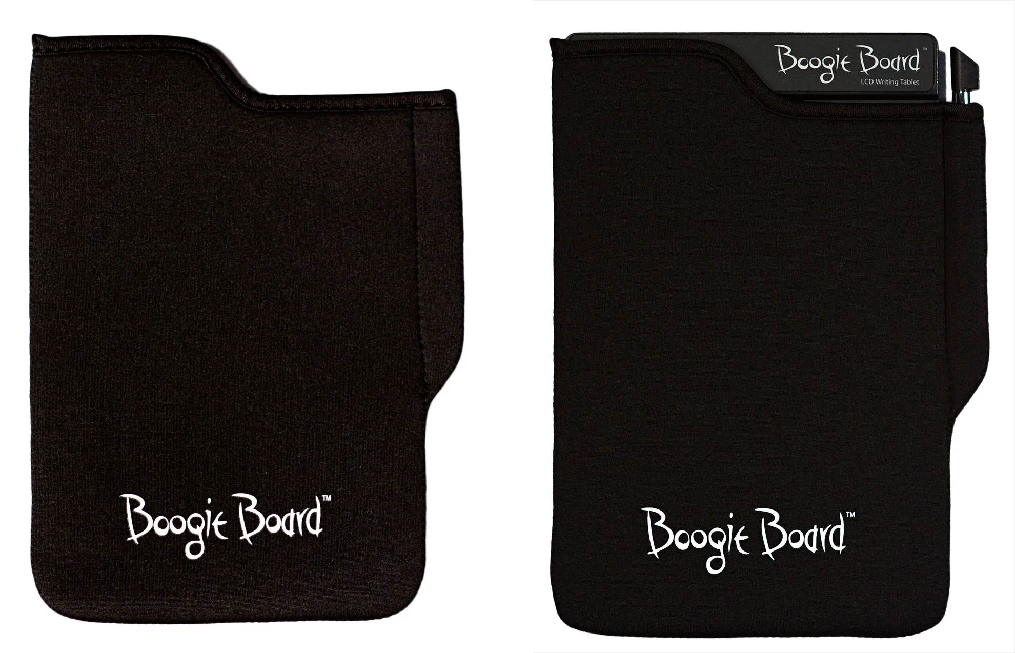 The neoprene covers for the Boogie Board range