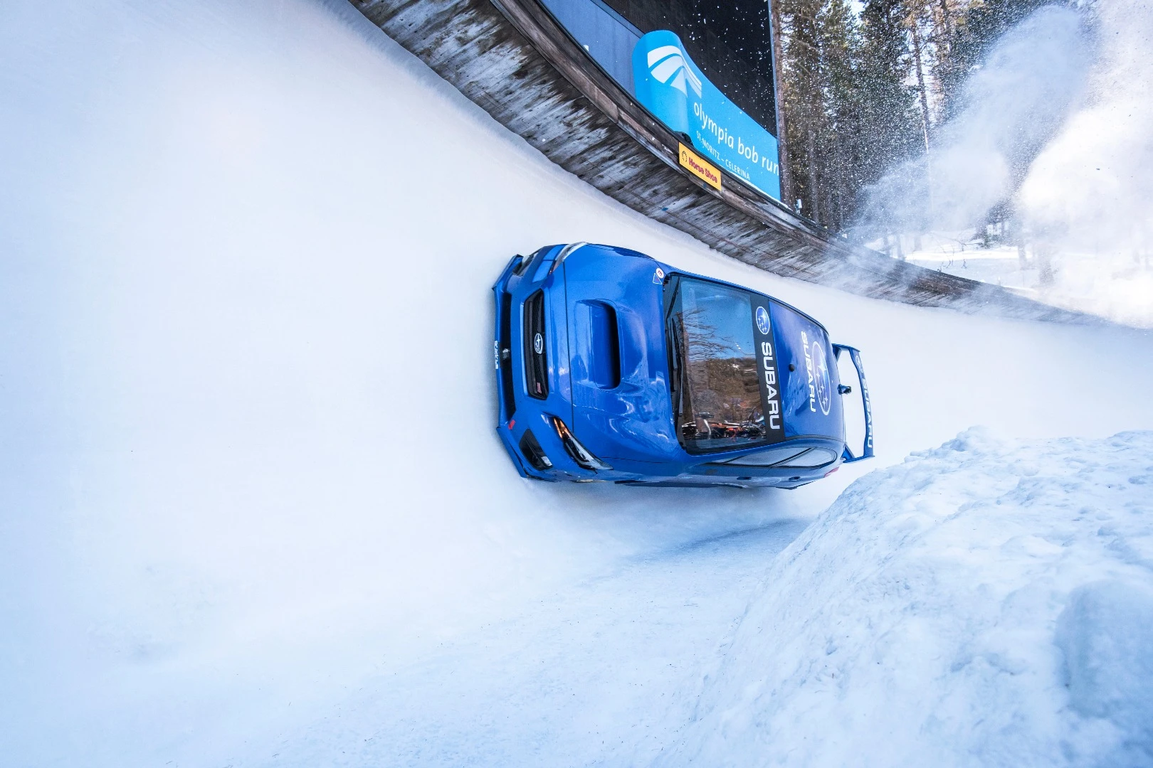 The WRX STI doesn't make a particularly natural bobsled