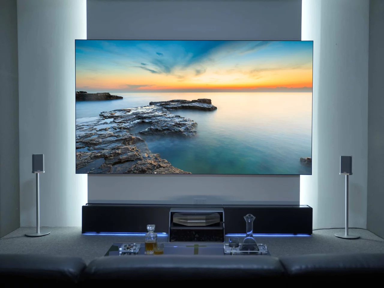 Aetherion Series UST projectors put out 2,600 or 3,300 ISO lumens, depending on the model selected