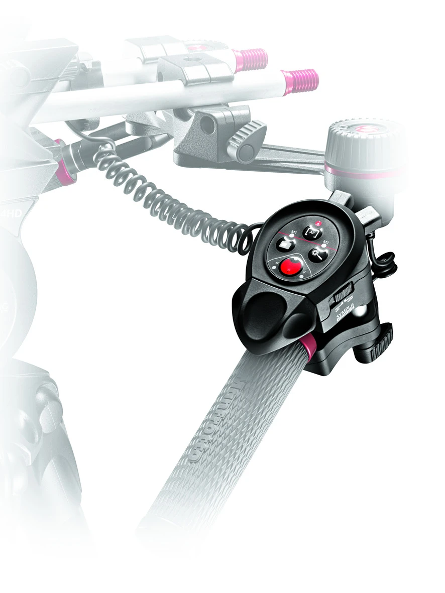 One of the two Manfrotto SYMPLA remote control units