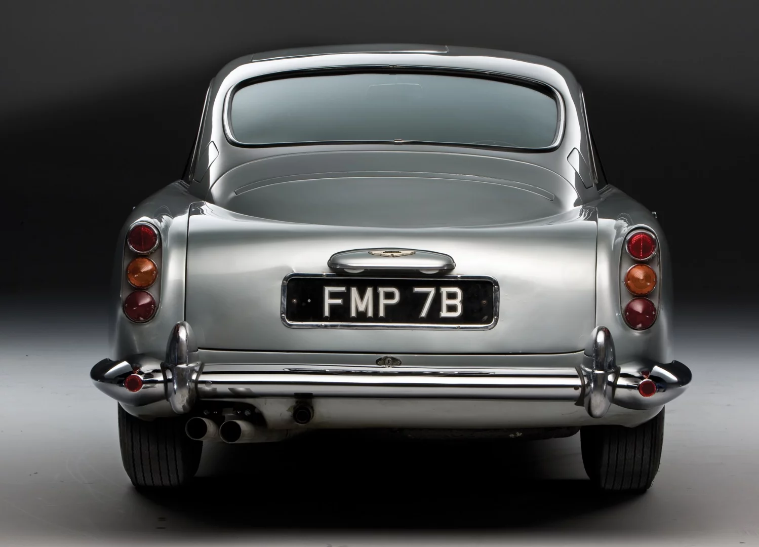 One of the original Goldfinger prop cars: rear view