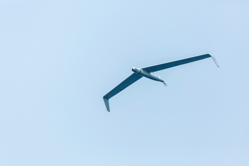 The Skylark C in flight