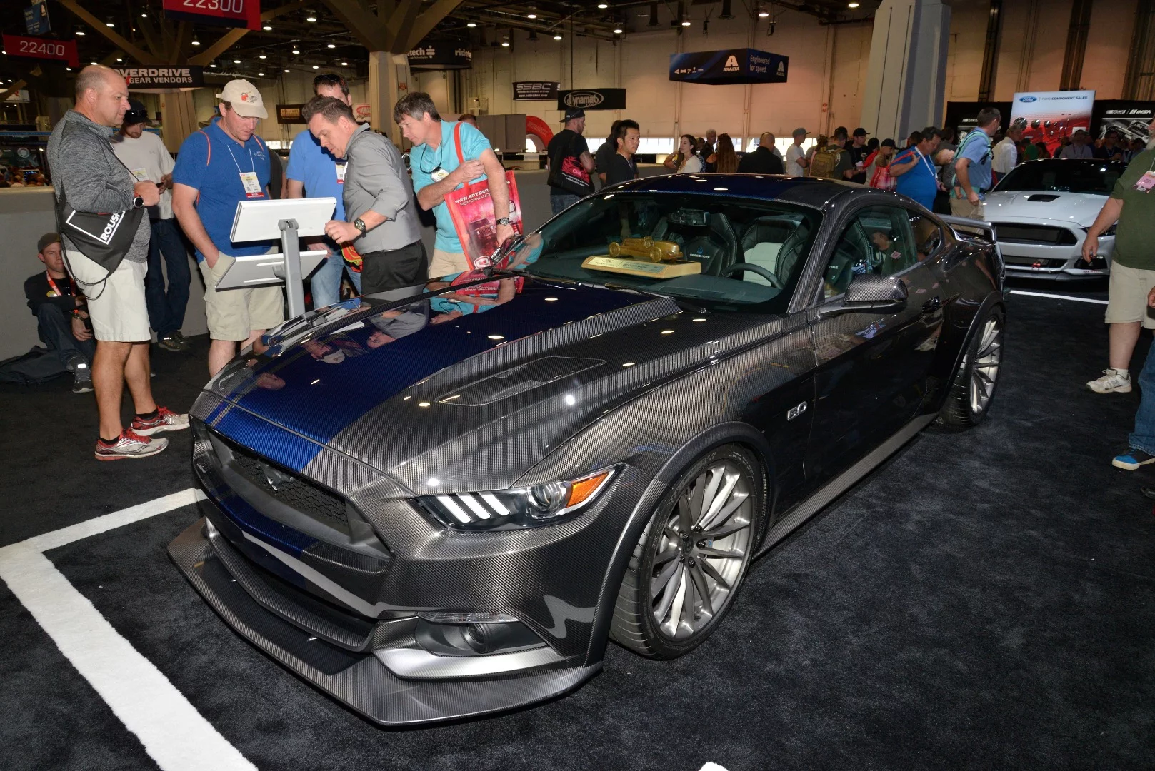 The Mustang was treated to a full carbon fiber makeover at SEMA this year