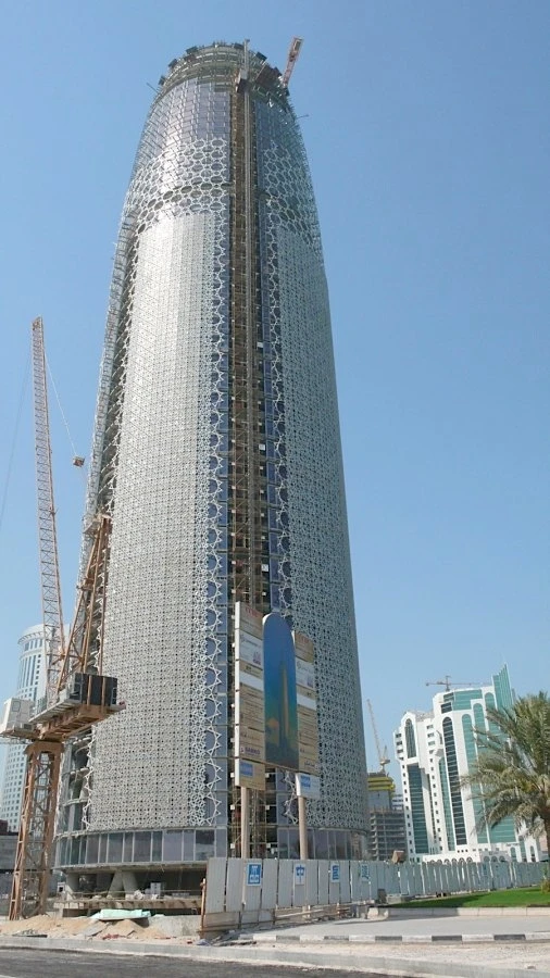 Doha Tower under construction (Photo: Tim Harris/Archdaily)